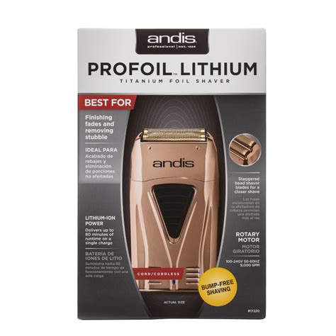 The difference is that Andis Lithium Profoil relies on titanium as a material. . Andis 17150 vs 17220